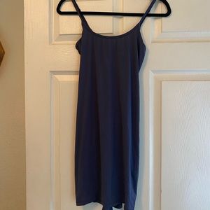 Blue skims dress